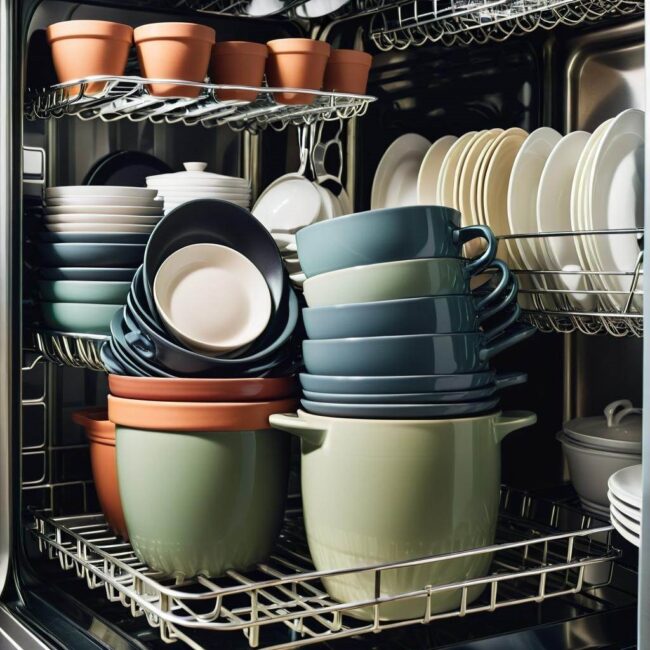 Efektywne korzystanie z przestrzeni w zmywarce