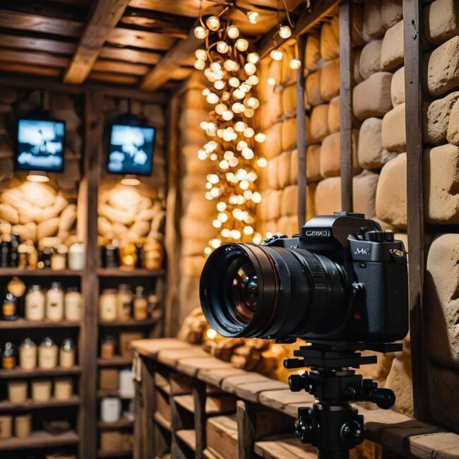 Eleganckie ściany w piwnicy