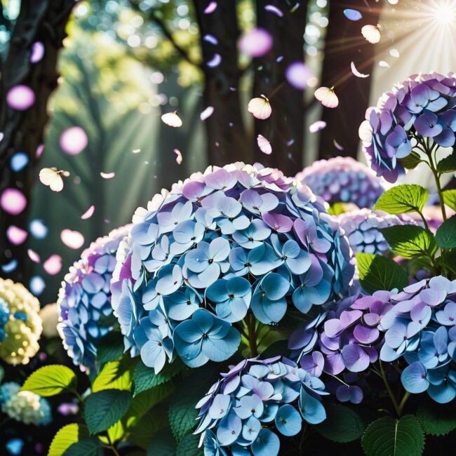 Hortensja confetti taras