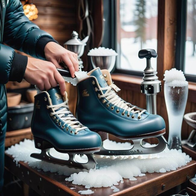 Jak naostrzyć łyżwy na naturalnym lodowisku