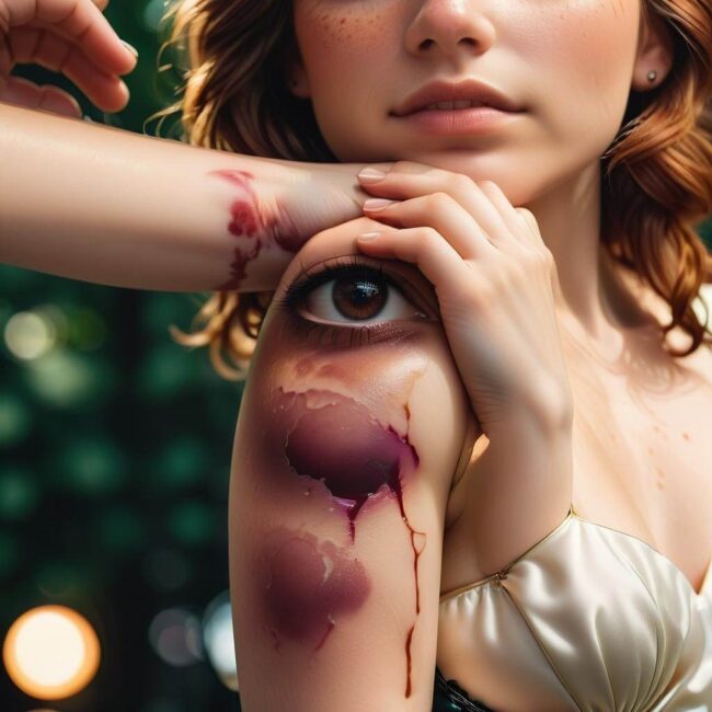 Makijaż dla mężczyzn z siniakami