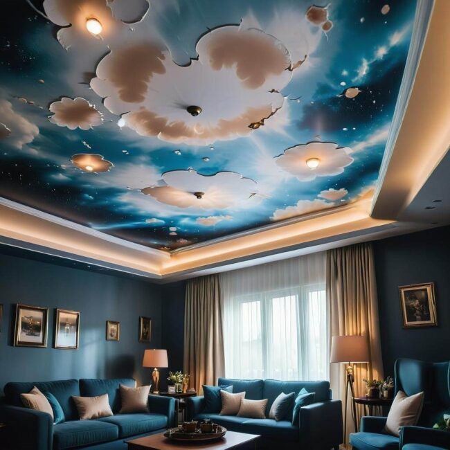 Malowanie sufitu w przypadku przecieków z rur