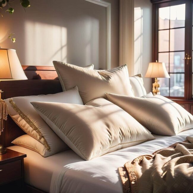 Nowoczesne aranżacje poduszek na łóżku