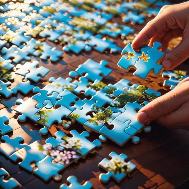 Optymalne warunki do składania puzzli