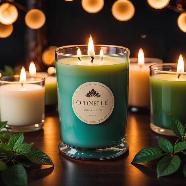 Ozdoby zrównoważone do świec sojowych