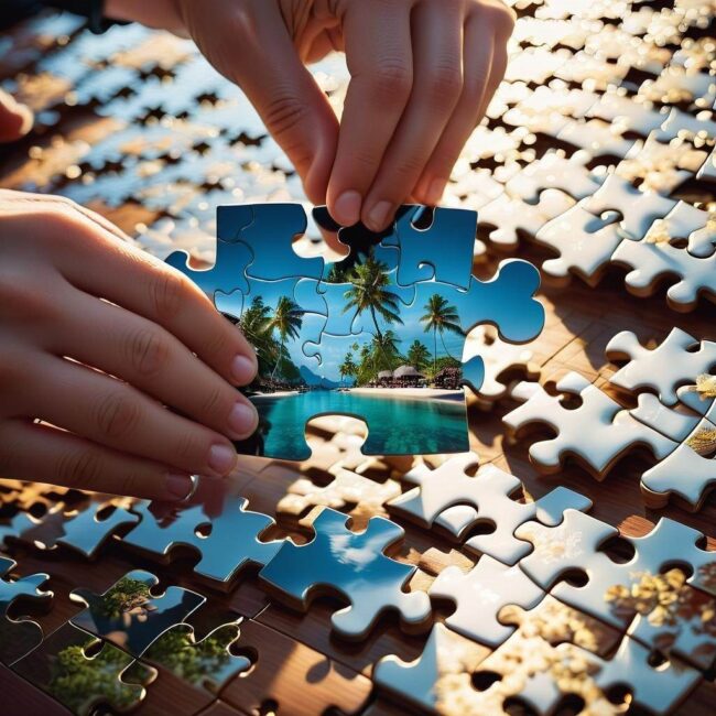 Porady do składania trudnych puzzli