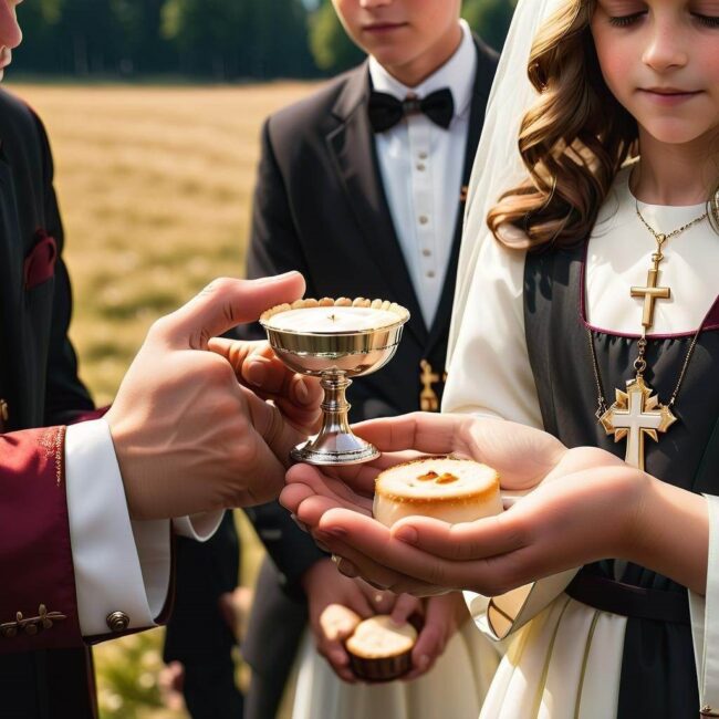 Porady dotyczące przyjmowania Komunii bezpośrednio na dłonie