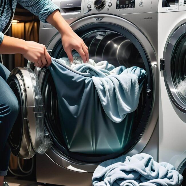 Pranie plecaka z poliestru