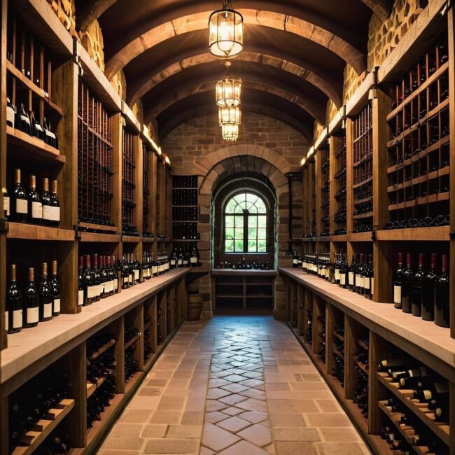 Przechowywanie wina w piwnicy