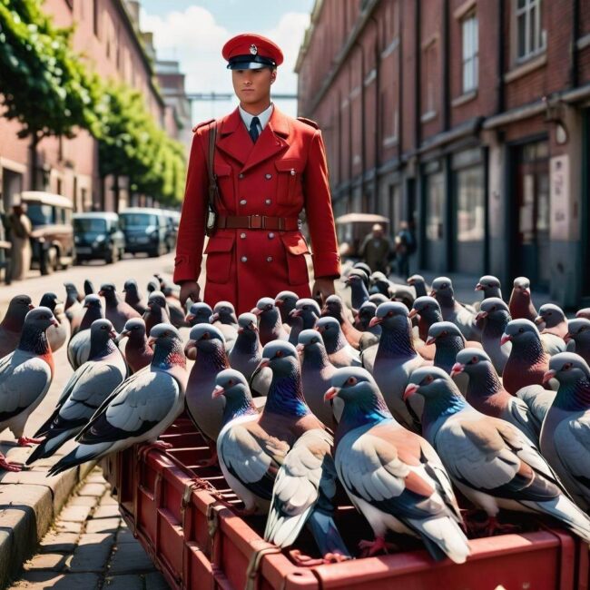 Skąd pochodzą czerwone gołębie pocztowe