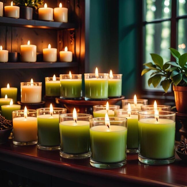 Świece zapachowe z wosku sojowego