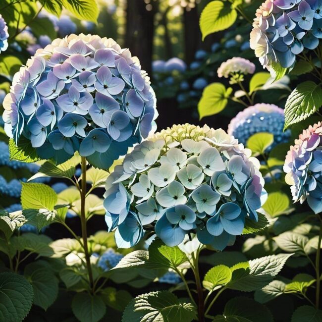 Szybki wzrost hortensji po przesadzeniu