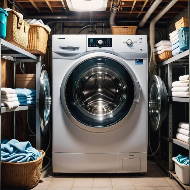 Zalety pralki w piwnicy