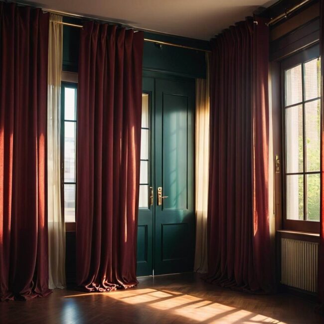 Zasłony panelowe w biurze zamiast tradycyjnych drzwi