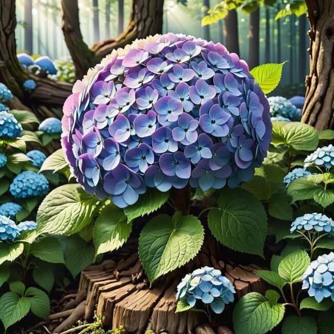 Zastosowanie hortensji na pniu w ogrodzie