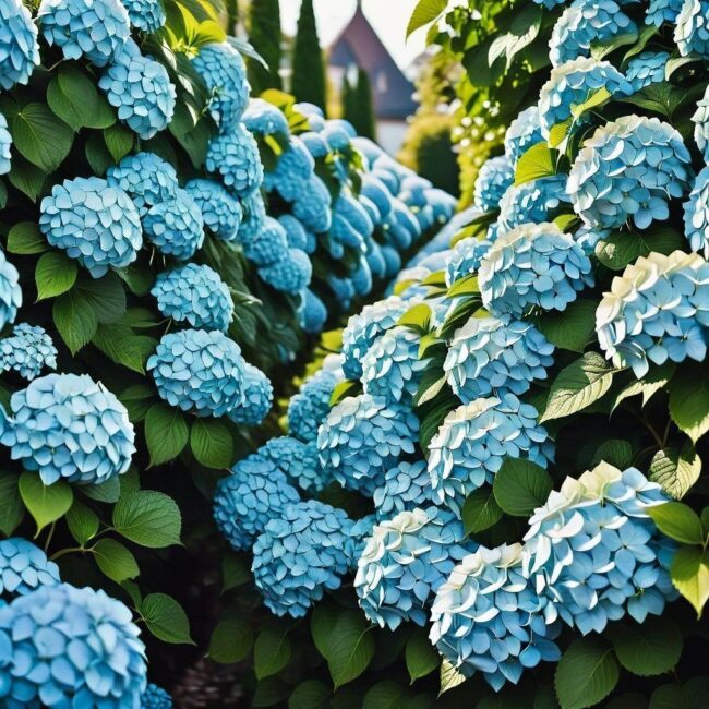 hortensje żywopłot odmiany