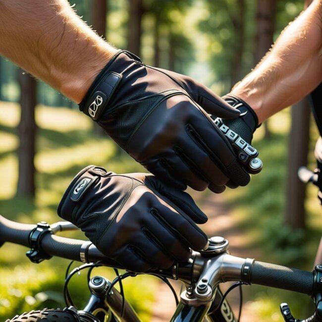 rękawiczki rowerowe męskie termoaktywne