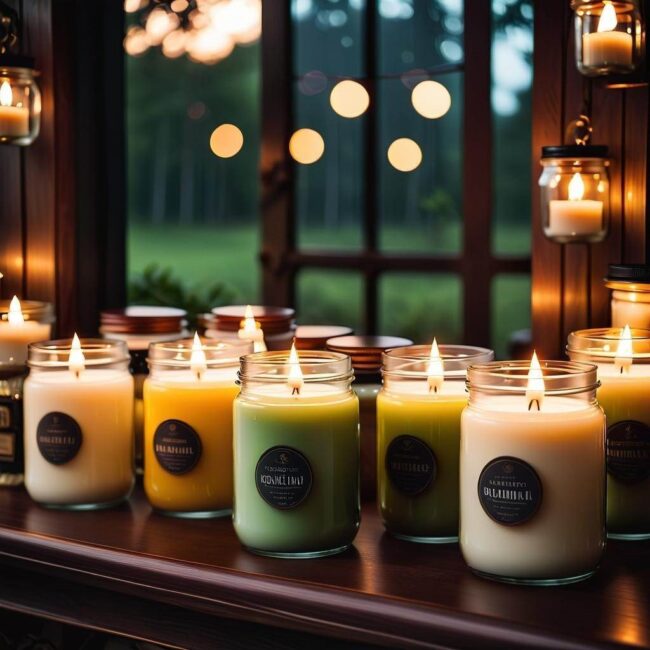 słoiczki na świece sojowe